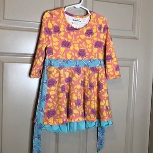 Matilda Jane size four orange and purple dress